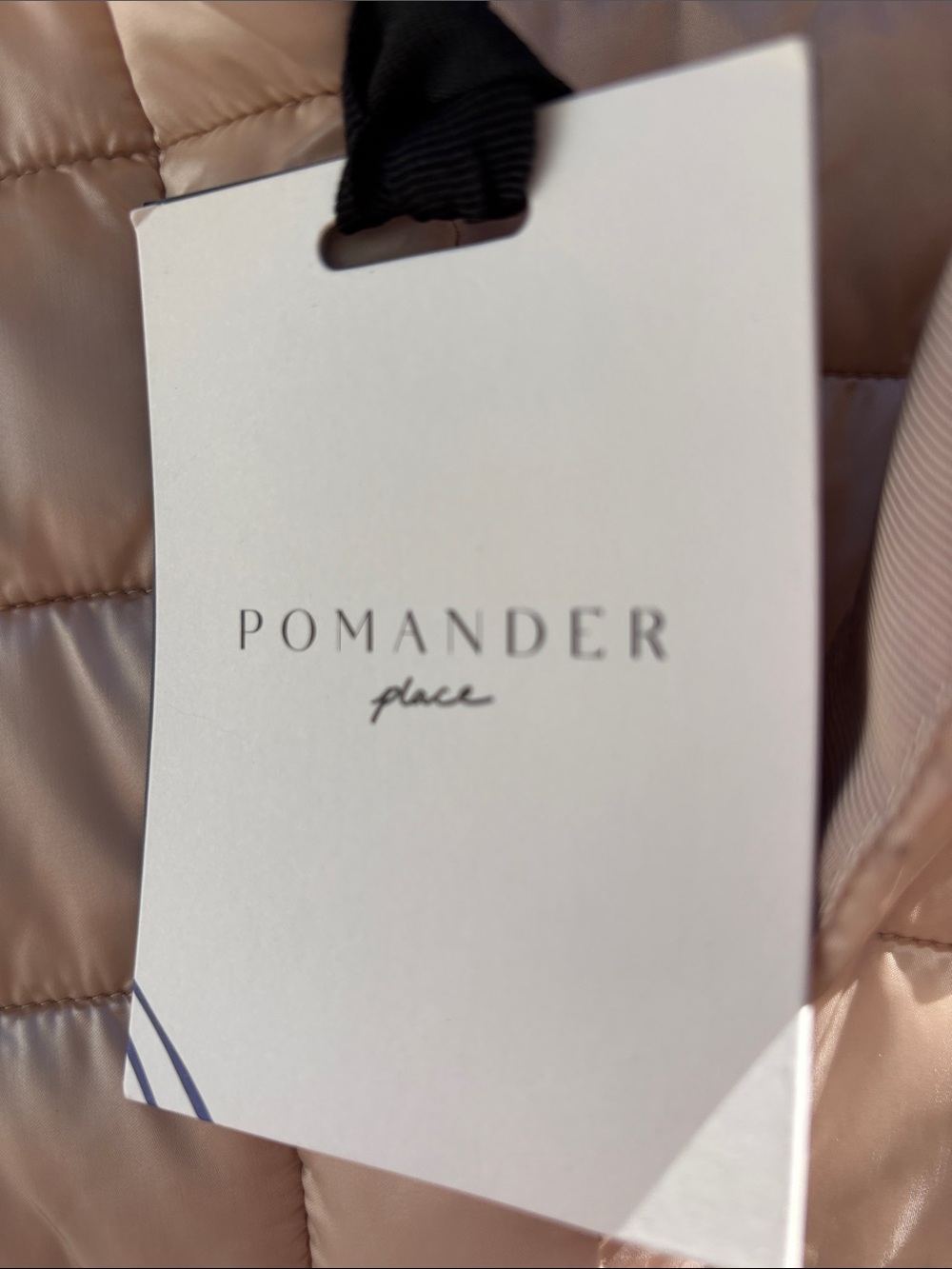 Pomander Place XL cream color nylon puffer. NWT!! - Picture 4 of 6